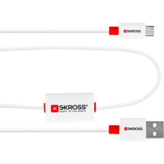 Skross Buzz Chargeân Sync Alarm USB 2.0 A til USB Micro - 1 m
